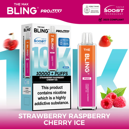 The Crystal Bling Max 10000 - Strawberry Raspberry Cherry Ice