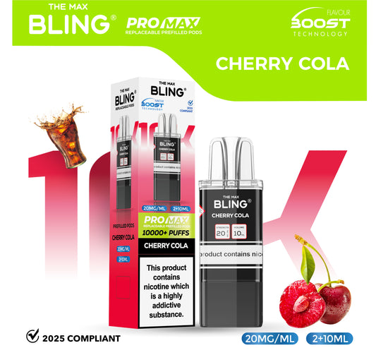 The Crystal Bling Max 10000 Pods - Cherry Cola
