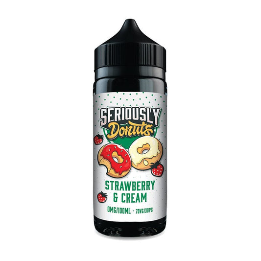 Buy cheapest online Seriously Donuts 100ml E-liquid Strawberry Cream at lowest price in uk
