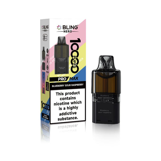 Shop Crystal Bling Nero 10k Pods - Blue Sour Raspberry