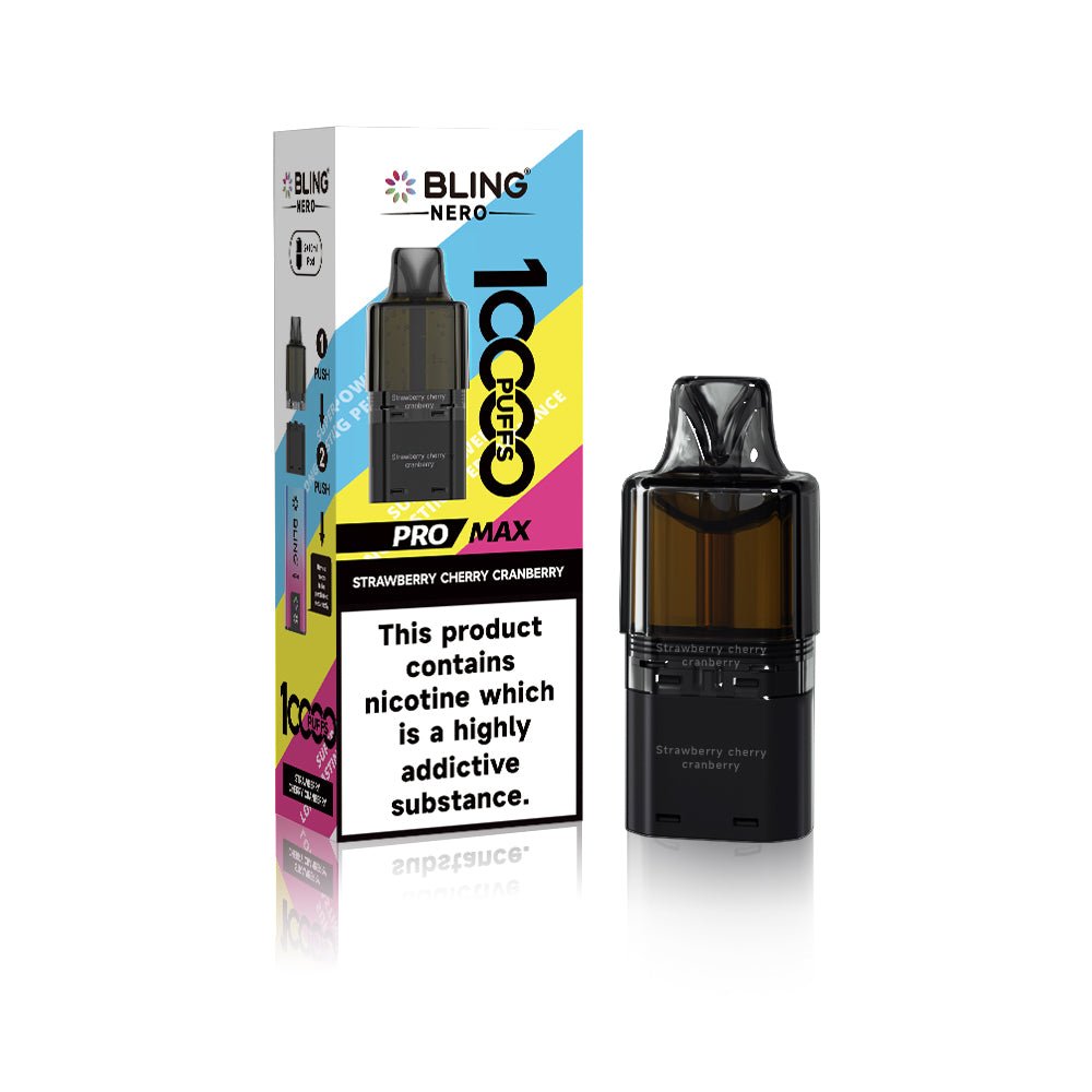 Shop Crystal Bling Nero 10k Pods - Strawberry Cherry Cranberry