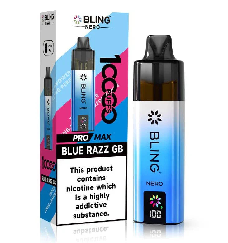 Shop Crystal Bling Nero 10k Vape - Blue Razz GB