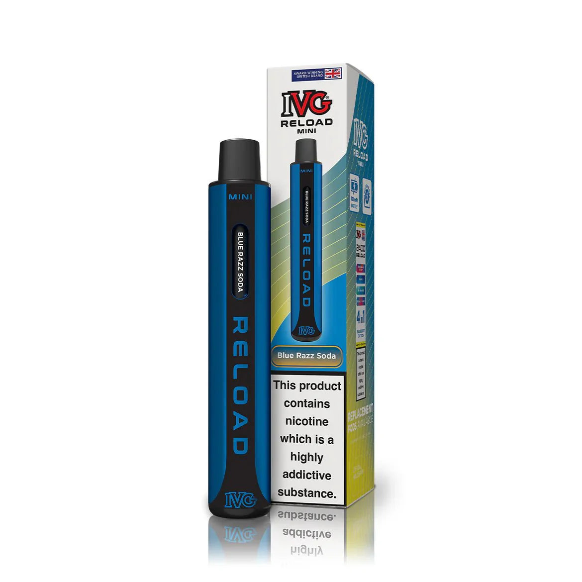 Shop IVG Reload Mini - Blue Razz Soda