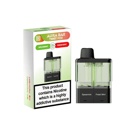 Aura Bar Twist 40k Pods - Spearmint / Fresh Mint