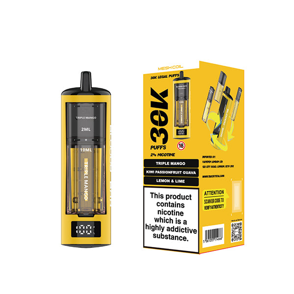 Buy cheapest online Bloody Bar 30k Triple Twist - Triple Mango - Kiwi Passionfruit Guava - Lemon Lime at lowest price in uk
