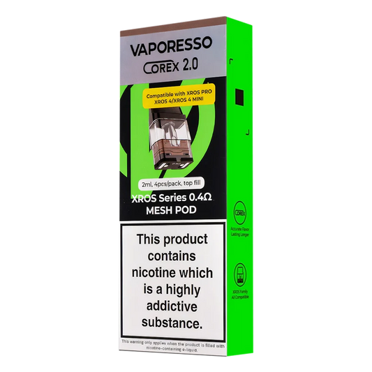 Buy cheapest online Vaporesso Xros Corex 2.0 Replacement Pods - 0.8 Ohm Mesh at lowest price in uk