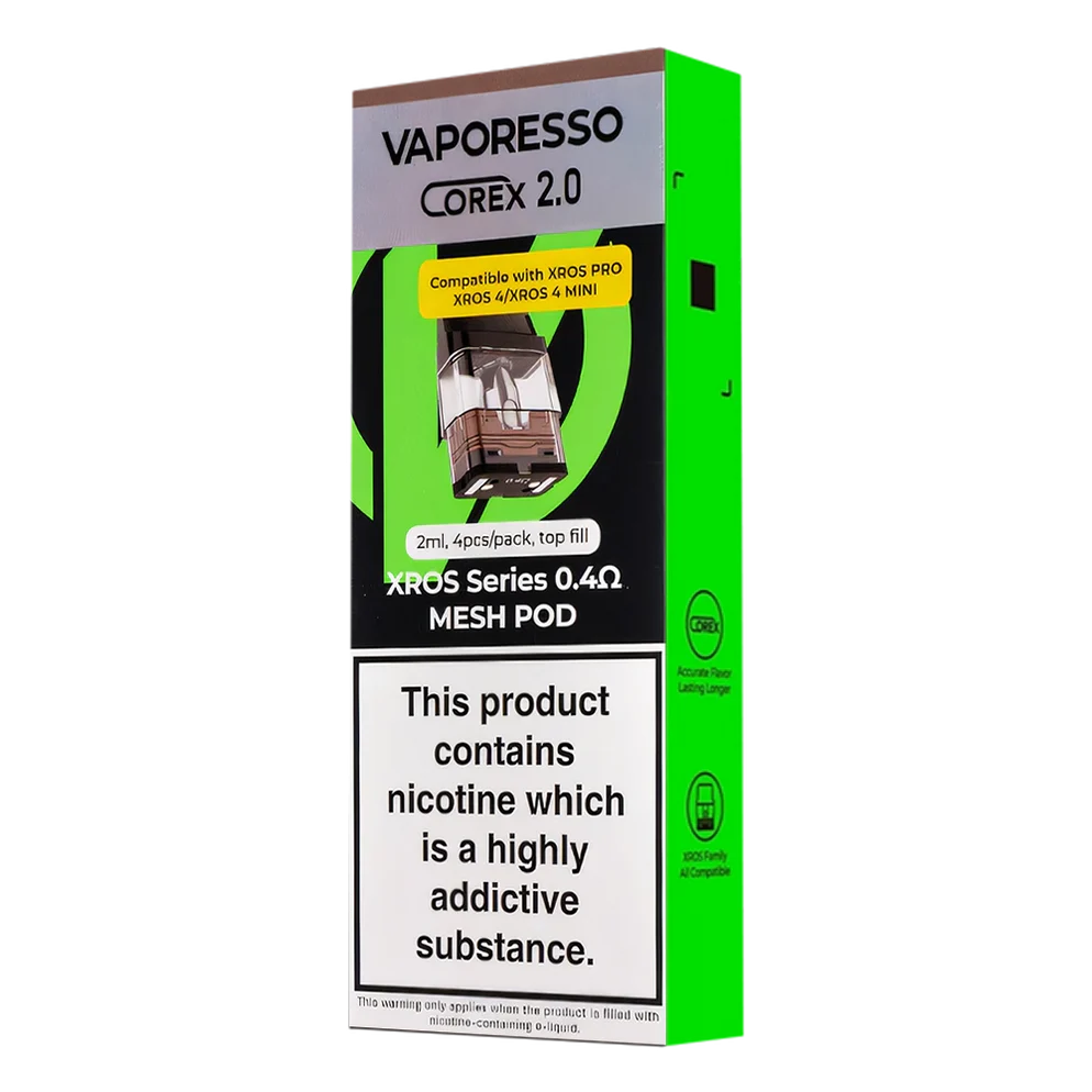 Buy cheapest online Vaporesso Xros Corex 2.0 Replacement Pods - 1.0 Ohm Mesh at lowest price in uk